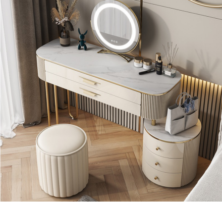 Witte make-uptafel Ontwerper Kaptafels Slaapkamer Kaptafels