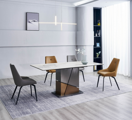 Tafel Eettafel Rechthoekige eettafels Eetkamer meubels Luxe houten tafel