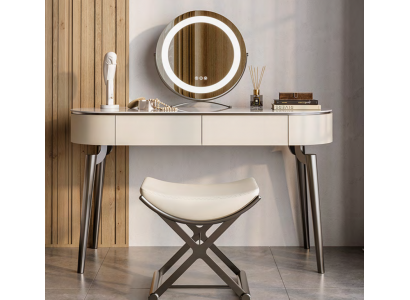 Beige make-up tafel Ontwerper slaapkamer meubels Luxe kaptafel