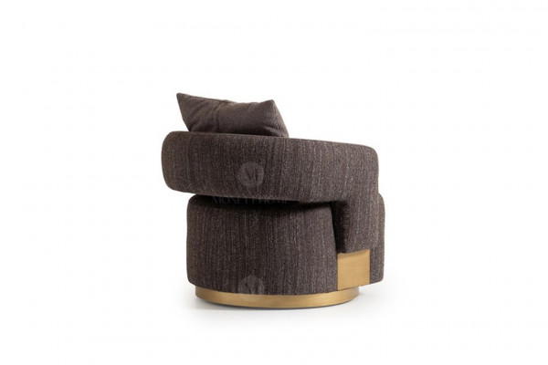 Fauteuil Eenpersoons Zitter Grijs Hout Woonkamer Tv-stoel Relaxstoel