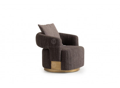 Fauteuil Eenpersoons Zitter Grijs Hout Woonkamer Tv-stoel Relaxstoel