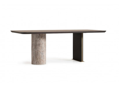 Eettafel eetkamertafel tafel eetkamer hout bruin 220 cm modern