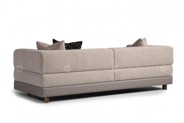 Driepersoonsbank Bank Bankstel 3-Zitsbank Stoffen Bank Modern Grijs