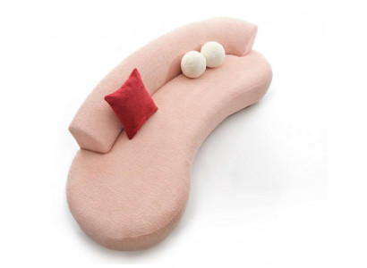 Bank Driezitter Stoffen Bank Bank 3-zitter Bank Moderne Roze