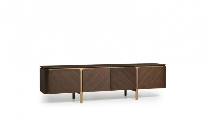 Sideboard RTV Lowboard TV stand tafel hout bruin woonkamer modern