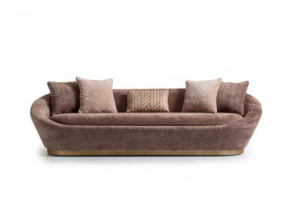 Driepersoonsbank 3 zits stoffen bank Beige Luxe gestoffeerde bank Stof