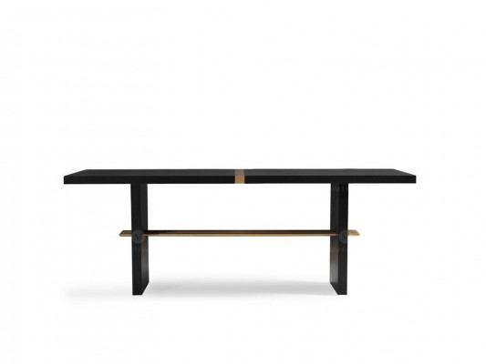 Eettafel Eettafel Tafel Eetkamer Hout Zwart Eetkamermeubels