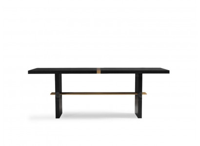 Eettafel Eettafel Tafel Eetkamer Hout Zwart Eetkamermeubels