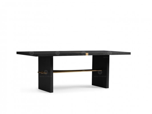 Eettafel Eettafel Tafel Eetkamer Hout Zwart Eetkamermeubels