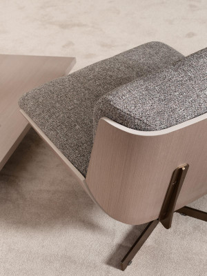 Bureaustoel Stoel Stof Zitter Eenpersoons Grijs Woonkamer Fauteuil