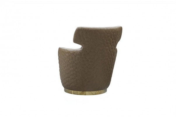 Oorfauteuil Stoel Stof Zits Eenpersoons Beige Clubsessel Modern