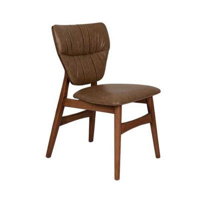 Bruine eetkamerstoel designer fauteuil luxe stijlvolle stoel nieuw