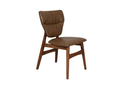 Bruine eetkamerstoel designer fauteuil luxe stijlvolle stoel nieuw