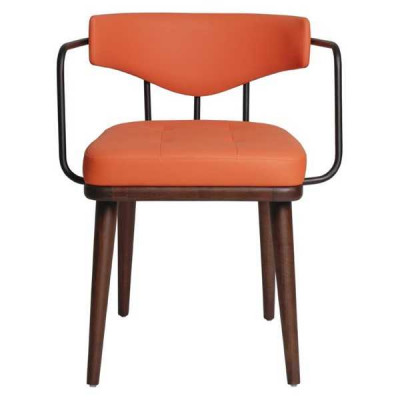 Oranje Moderne Fauteuil Met Armleuningen Stoel Eenpersoons Ontwerper 1-Zits