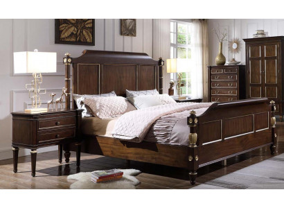 Slaapkamerset Bed 2x Nachttafels Luxe nieuw 3-delig Ontwerp Modern Hout