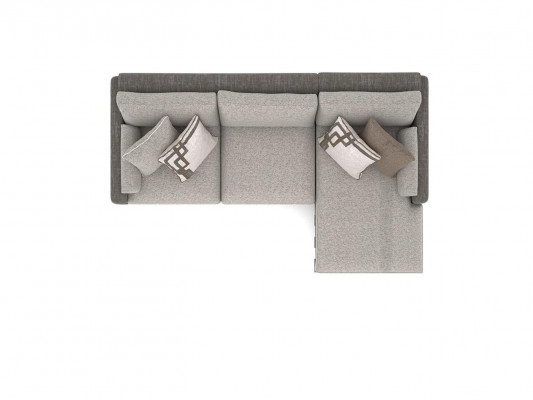 Moderne gestoffeerde L-vormige bank woonkamer luxe fauteuil nieuw salontafel