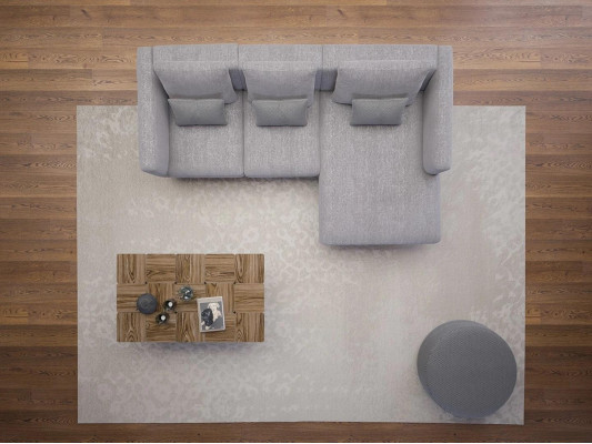 Woonkamer Compleet 4-delig 2x Fauteuil met Hoekbank L-vorm Designer Houten Salontafel