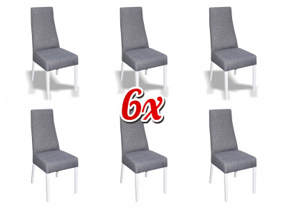 Groep Set Woon Echte Houten Eetkamer Set Leuning Velours Textiel Stoel 6x Stoelen