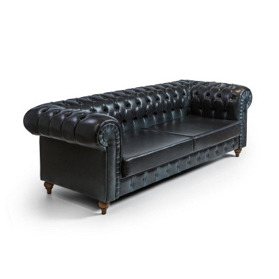 Moderne Chesterfield Bank Bankstel Driepersoons Luxe Gestoffeerde Banken Ontwerper