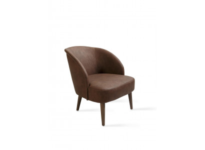 Moderne bruine fauteuil meubels woonkamer ontwerp inrichting nieuw.