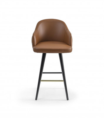 Luxe Chesterfield barkruk bruin stoel kruk bar modern nieuw meubilair