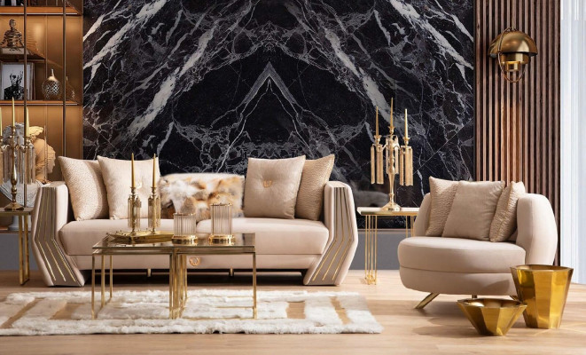 Fauteuil Luxe Meubels Woonkamer Eenzits Fauteuil Textiel Lounge Restaurant