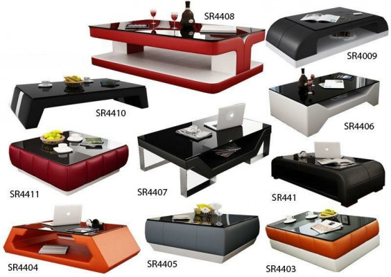 Moderne design glazen bijzettafel woonkamertafel salontafel sofa.