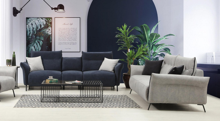 Sofa set 2-delig Bank Fauteuil Modern Designer Luxe Meubels