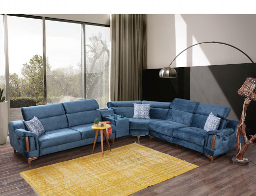 Woonkamer hoekbank L-vormbank Moderne designmeubels Textiel