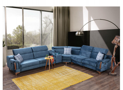 Woonkamer hoekbank L-vormbank Moderne designmeubels Textiel