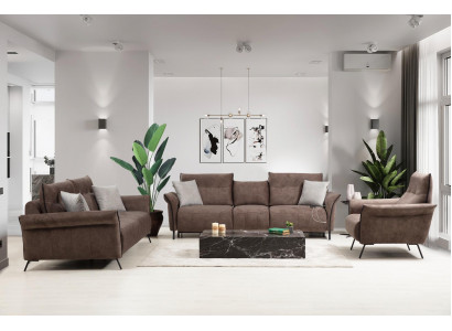 Stel woonkamer bank bank ontwerper modern bankstel luxe fauteuil nieuw