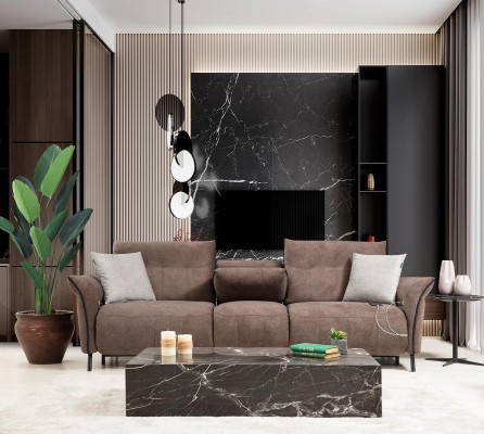 Stel woonkamer bank bank ontwerper modern bankstel luxe fauteuil nieuw