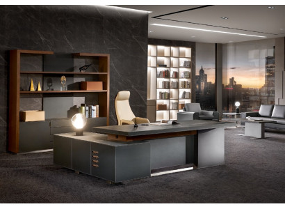 Bureau van leer Kantoor tafels Designer inrichting Tafel Meubels Stoel