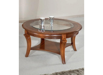 Salontafel Houten tafel Design tafels Italiaanse meubels Glazen tafel Ronde tafel Bruin