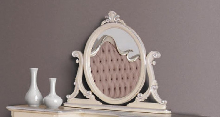 Ronde spiegel Klassiek design Wandspiegel Ronde spiegel Wit Italië Nieuw