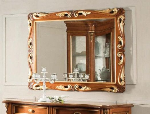 Muur Klassiek Design Spiegel Italiaanse Meubels Wandspiegel Houten Spiegel