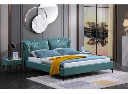 Slaapkamer Bed Nachtkastjes 3-delig Set Ontwerp Luxe Bedden Hout
