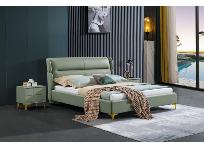 Luxe bed slaapkamer meubels 2x nachtkastje set bedden hotel meubels 3-delig.