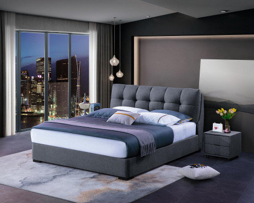 Design bedden slaapkamer sets Bed 2x nachtkastje Klassieke luxe meubelen 3-delig
