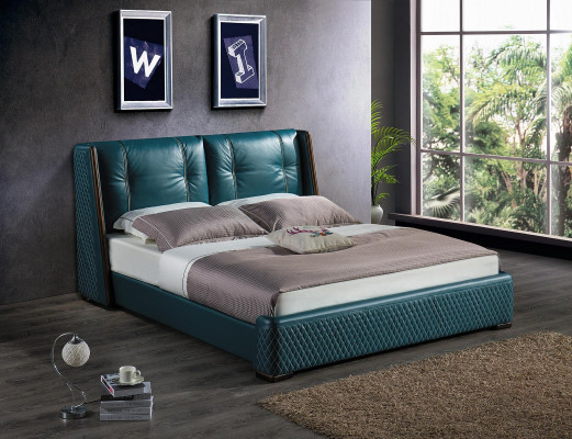 Bed Houten Bedden Luxe. Hotel Tweepersoonsbed Klassiek Bedframe Landhuis