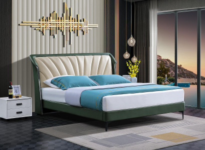 Bedframe Stof Meubilair Luxe Moderne Bedden Bed Textiel Slaapkamer Ontwerp Nieuw