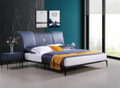 Bedbekleding Design Luxe Dubbele Hotelbedden. Huisslaapkamer Leer