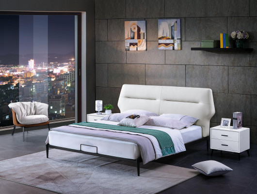 Klassiek bed Tweepersoonsbed Houten bedden Landelijk stijl Echt hout Slaapkamer