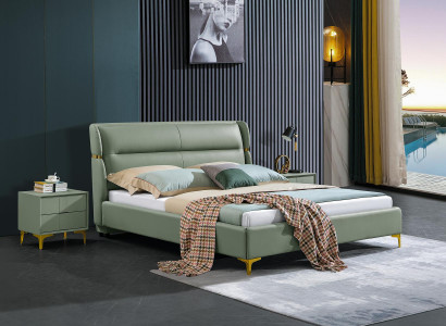 Bed opvulling ontwerp luxe dubbel decoratie hotelbedden huwelijksslaapkamers leer