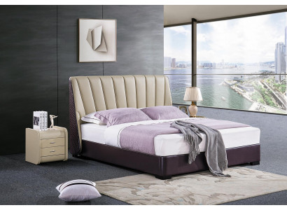 Bed Luxe slaapkamerontwerp Bedden Textiel Hout Bedframe Nieuw