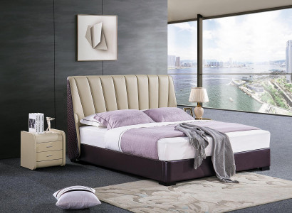 Bed Luxe slaapkamerontwerp Bedden Textiel Hout Bedframe Nieuw