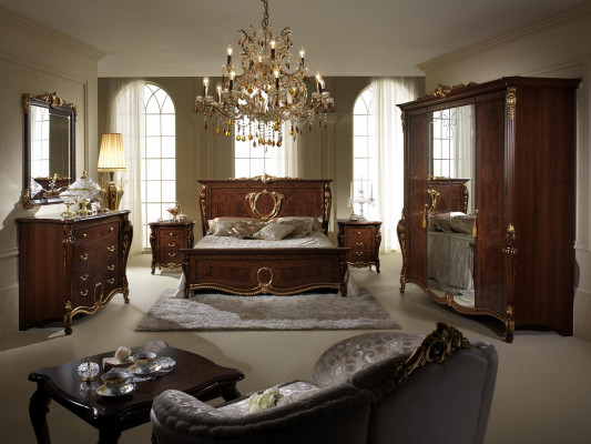 arredoclassic™ Slaapkamer Set Sinfonia Barok Rococo Bed Nachtkastje