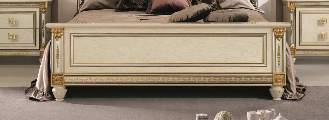Slaapkamer set Design Modern Luxe Meubel Bed 2x Nachtkastje 7-delig. Italië Nieuw