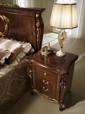 Slaapkamerset 6-delig. Design luxe meubels bed nachtkastje commode Arredoclassic.