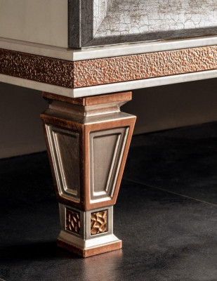 Eettafel 4x stoelen vitrine dressoir 8-delige eetkamerset groep garnituur tafel nieuw.
